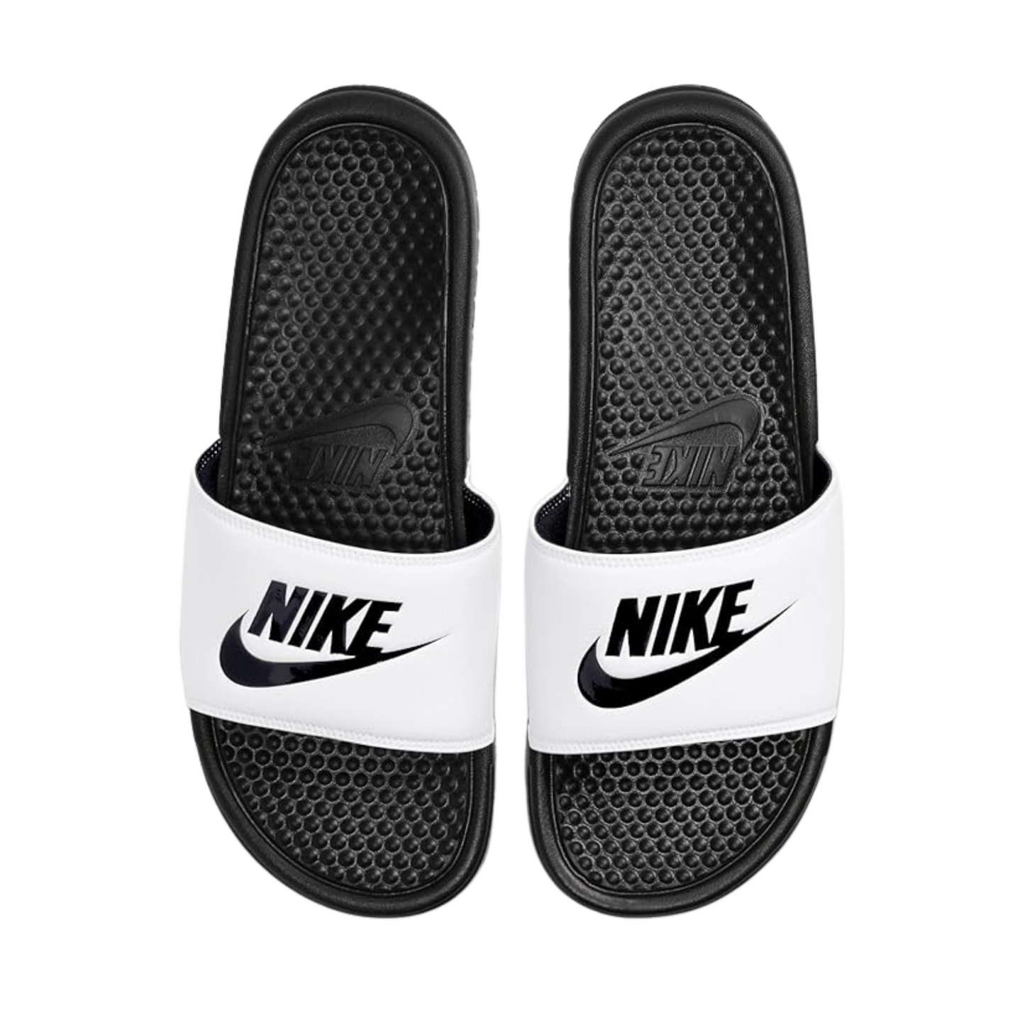 Nike Benassi JDI Slide Sandals White/Black (Men's)