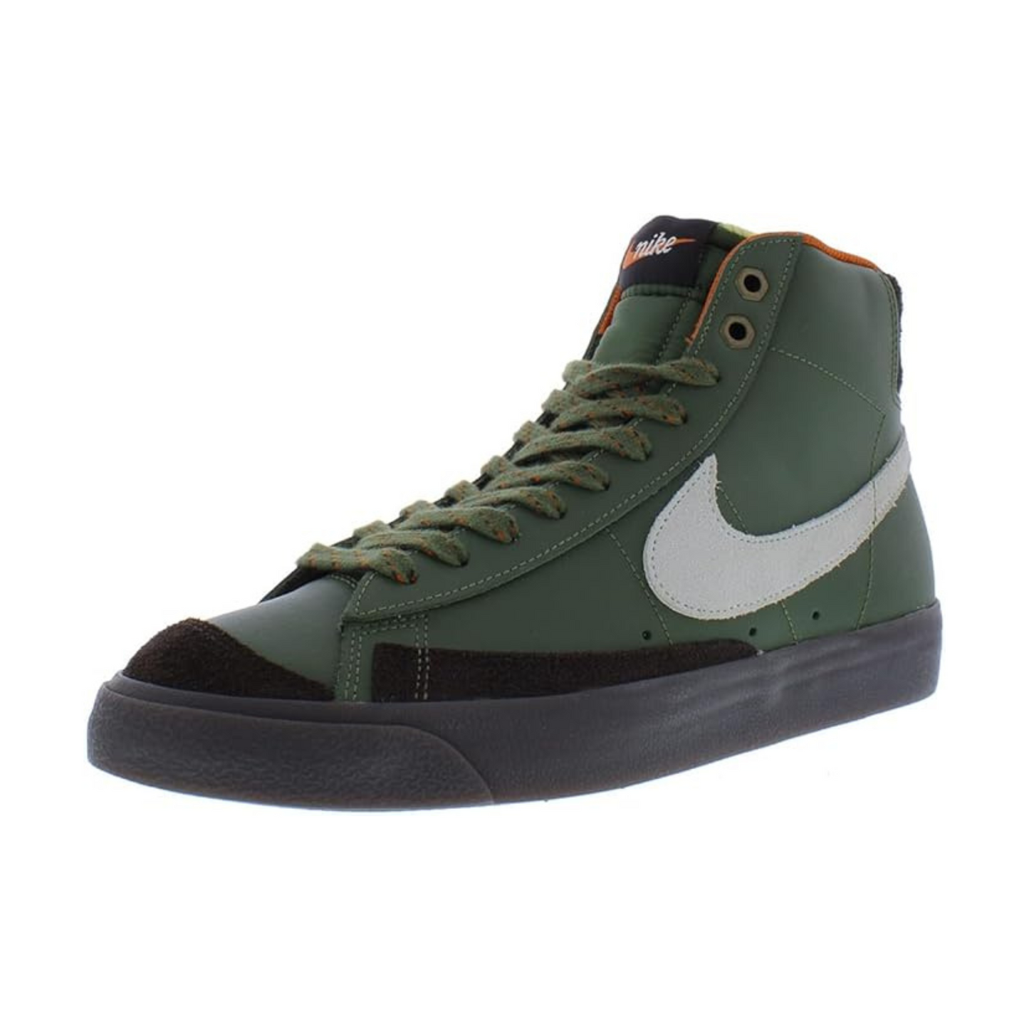 Nike Blazer Mid '77 Vintage Army Olive/Summit White-Campfire Orange (Men's)